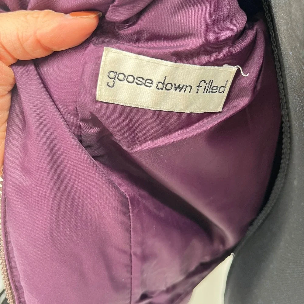 Vintage Bogner Purple Puffer Jacket Goose Down Filled Women's Size‎ Medium